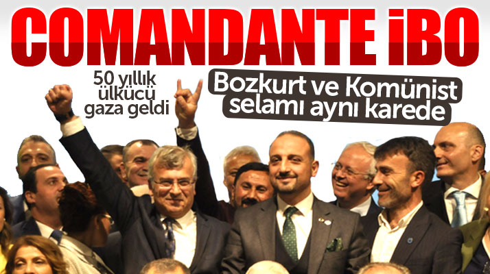 İYİ Parti Kurucular Kurulu üyesi İbrahim Özyer, komünistler gibi yumruk selamı verdi