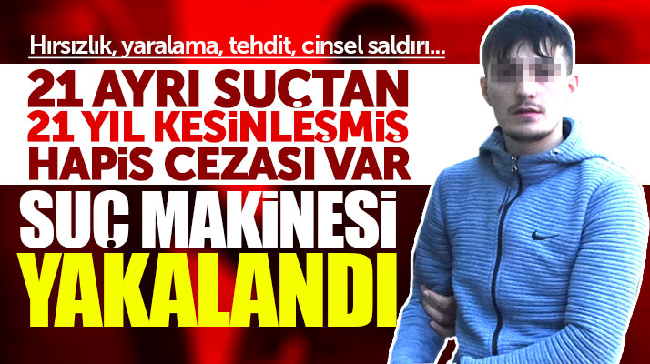 Samsun'da 21 ayrı suçtan aranan suç makinesi Umut Çavuş yakalanarak tutuklandı