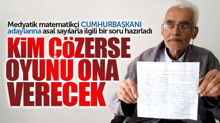 Cumhurbaşkanı adaylarına matematik sorusu! Soruyu çözene oyunu verecek