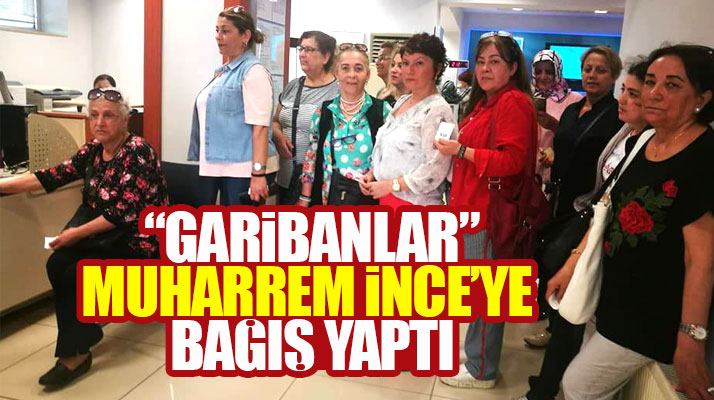Samsun'da CHP'liler Cumhurbaşkanı adayı Muharrem İnce'ye bağış yaptı