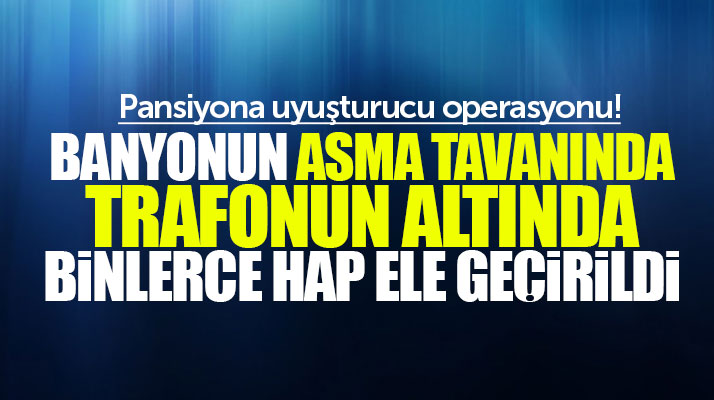 Samsun'da ticari taksi ve pansiyona yapılan uyuşturucu operasyonunda 4 kişi tutuklandı
