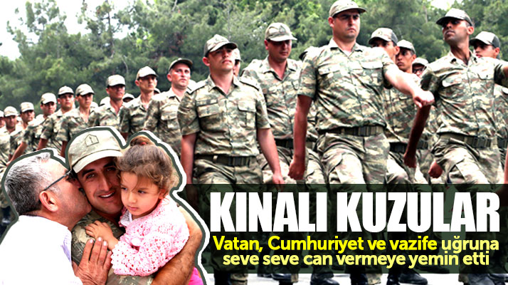 Samsun'da bin 100 asker Gökberk Kışlasında yemin etti
