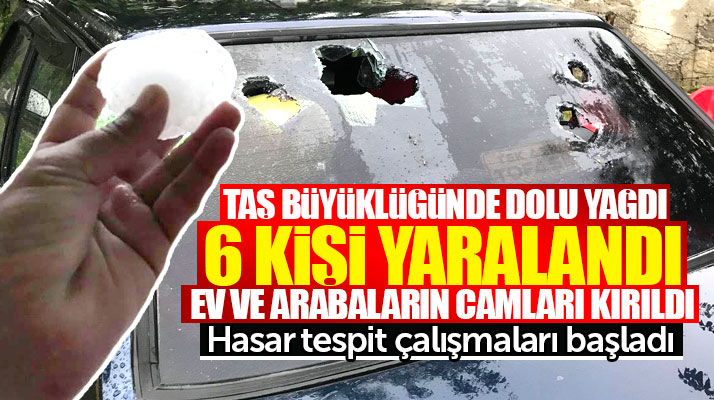 Samsun Kavak'ta taş büyüklüğünde dolu yağdı ilçede hasar tespit çalışmaları başlatıldı