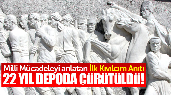 Samsun Havza'da 22 yıl boyunca depoda çürütülen İlk Kıvılcım Anıtı bakıma alındı