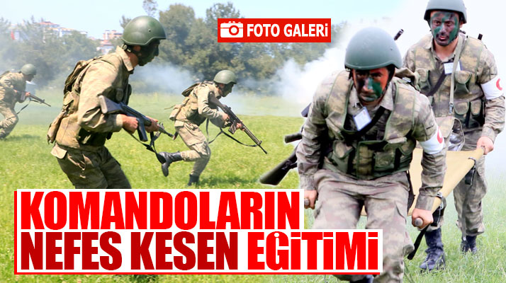 Samsun'da cankurtaran komandoların eğitimi nefes kesti