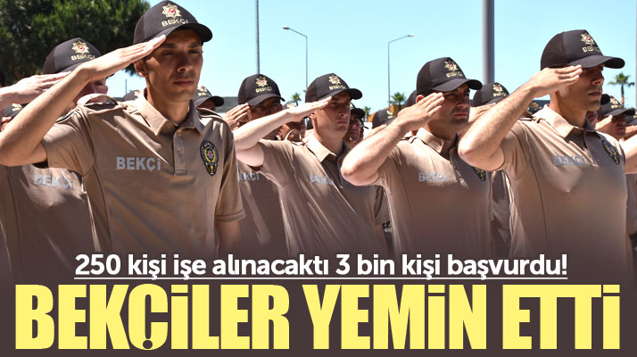 Samsun'da görev yapacak olan 153 bekçi için yemin töreni düzenlendi
