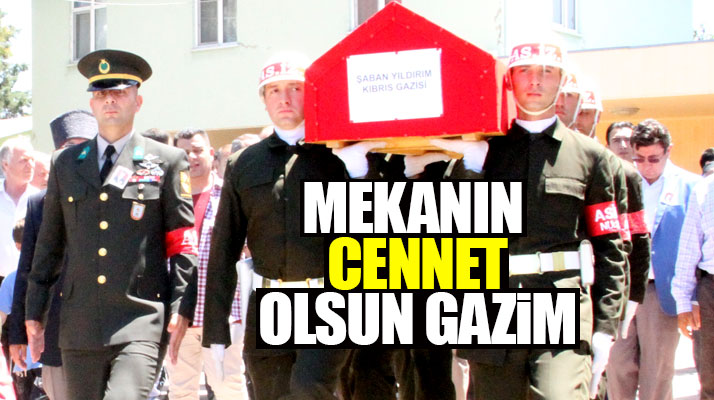 Samsun Bafra'da Kıbrıs Gazisi Şaban Yıldırım son yolculuğuna uğurlandı
