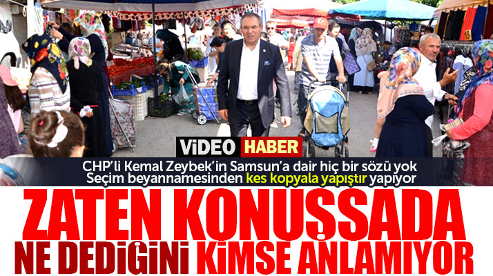 CHP Samsun Milletvekili Kemal Zeybek'in konuşma yaparken güldüren videosu