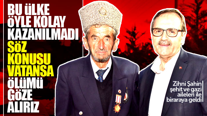Samsun Büyükşehir Belediye Başkanı Zihni Şahin: Söz konusu vatansa ölümü göze alırız