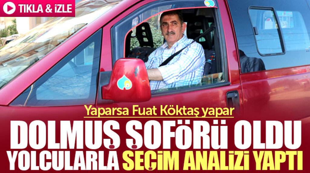 Samsun Milletvekili Fuat Köktaş dolmuş şoförlüğü yaptı yolcularla seçim sohbeti etti