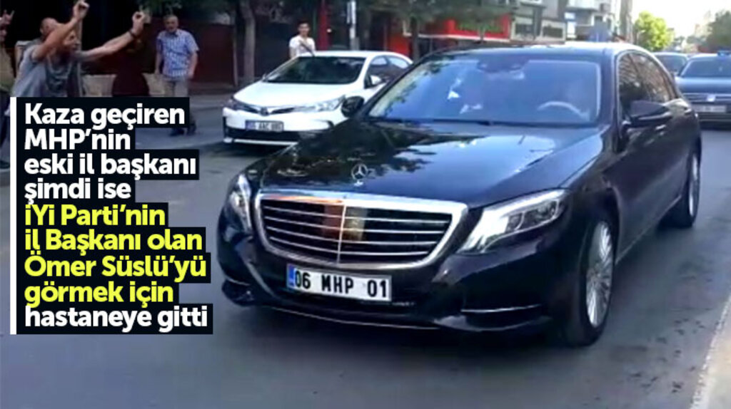 Devlet Bahçeli kaza geçiren İYi Parti Samsun İl Başkanı Süslü'yü hastanede ziyaret etti