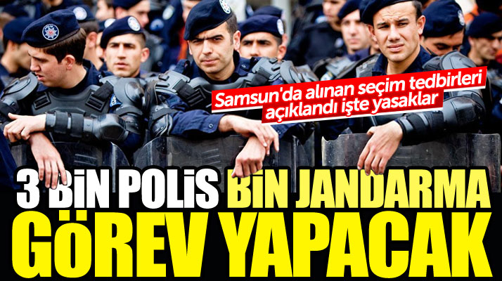Samsun'da 24 Haziran seçim günü için alınan güvenlik tedbirlerini Vali açıkladı