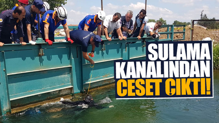 Samsun Bafra'da Enes Gümrükçü isimli gencin cesedi sulama kanalında bulundu