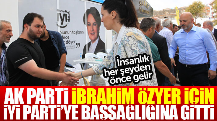 Samsun'da AK Parti İbrahim Özyer için İYİ Parti'ye başsağlığına gitti