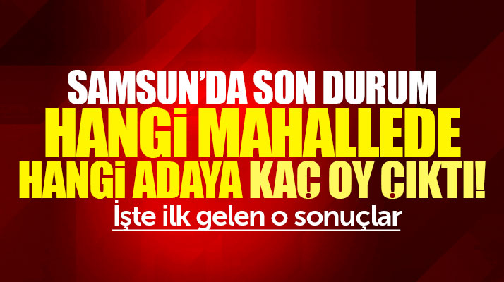 Samsun mahalle mahalle 24 Haziran Cumhurbaşkanlığı seçim sonuçları