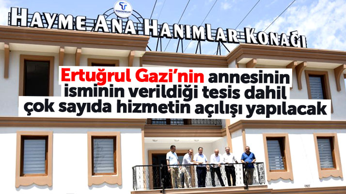 Samsun'da Tekkeköy İlçe Belediyesi yeni yatırımların açılışını yapacak