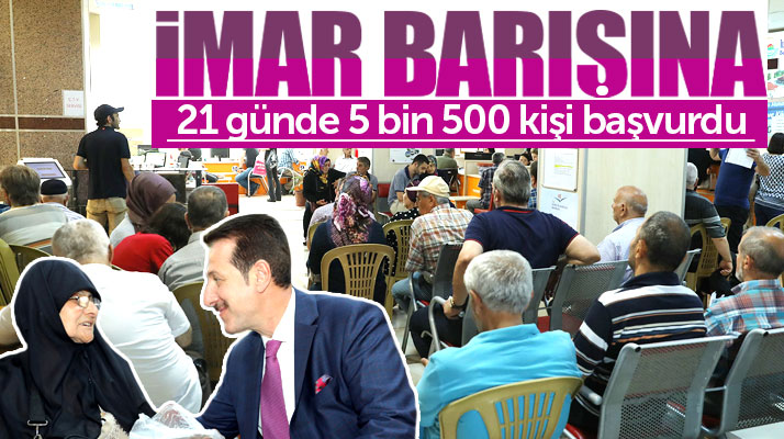 Samsun'da 5 bin 500 kişi İmar Barışı için İlkadım Belediyesine başvuru yaptı