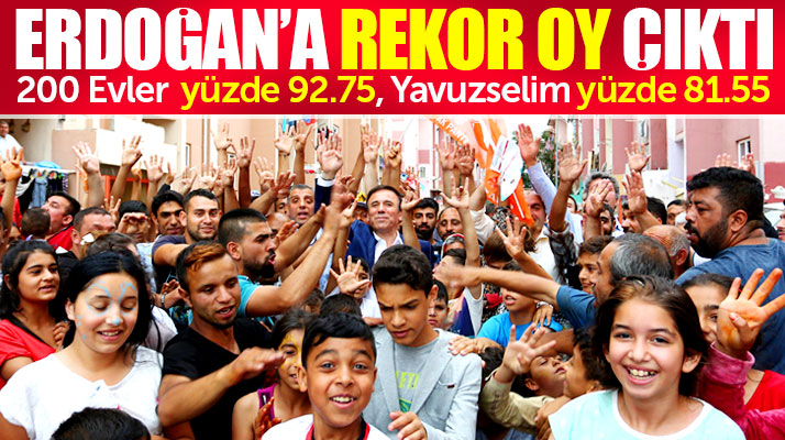 Samsun Canik'te Recep Tayyip Erdoğan'a o mahallelerden rekor oy çıktı