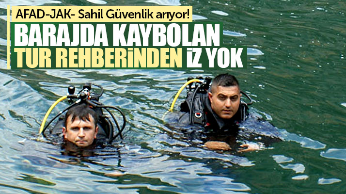 Samsun'da Altınkaya Baraj gölünde kaybolan tur rehberinden hiç bir iz yok