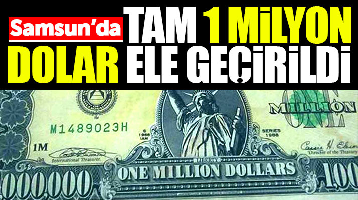 Samsun'da o ilçede operasyon! 1 milyon ve 100 milyon dolarlık banknot ele geçirildi