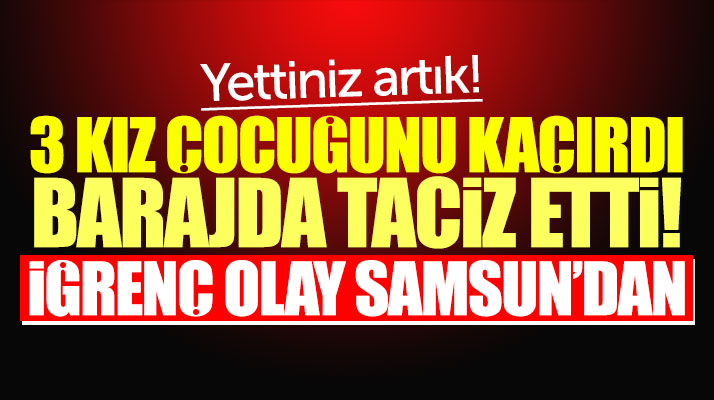 Samsun Ayvacık'ta 3 kız çocuğu kaçırıldı 56 yaşındaki sapık tarafından taciz edildi