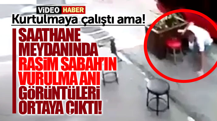 Samsun Saathane Meydanında Rasim Sabah'ın vurulma anı görüntüleri