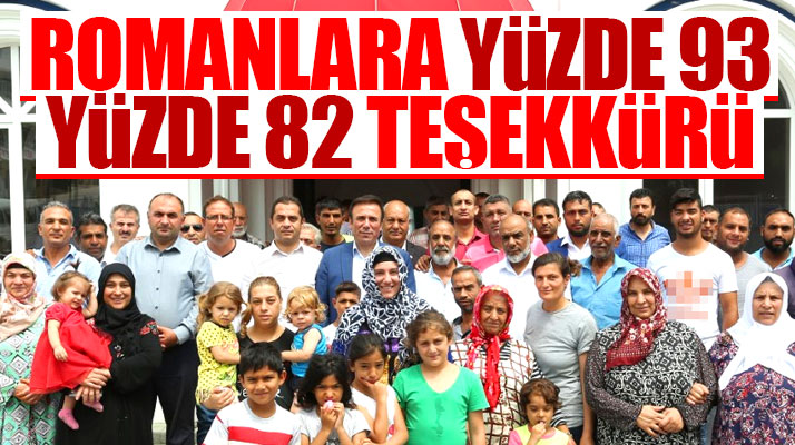 Canik Belediye Başkanı Osman Genç seçimde sandıkları patlatan Romanlara teşekkür etti
