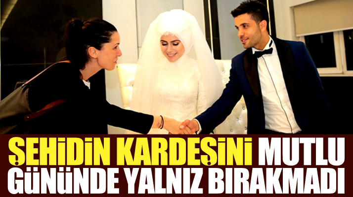 Çiğdem Karaaslan şehit Burak Zor'un kardeşi Eren Zor'u mutlu gününde yalnız bırakmadı