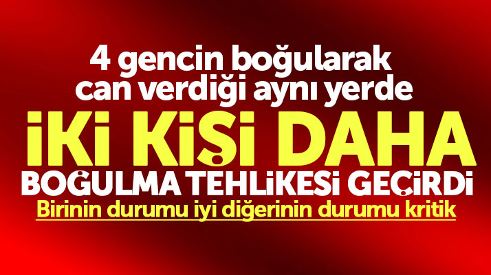 Samsun'da 4 gencin denizde can verdiği yerde iki kişi daha boğulma tehlikesi geçirdi