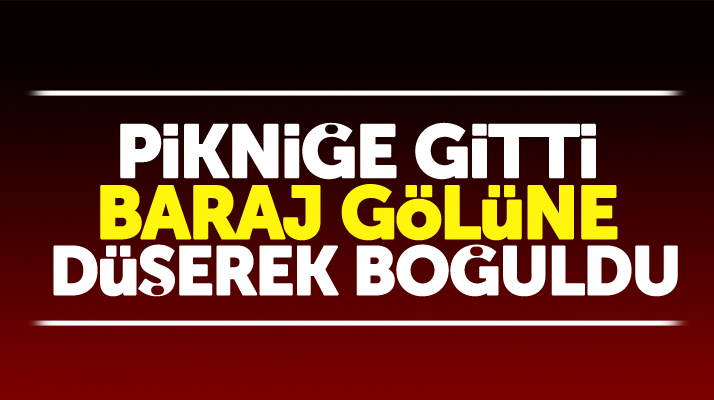 Samsun Vezirköprü'de pikniğe giden genç baraj gölüne düşerek boğuldu