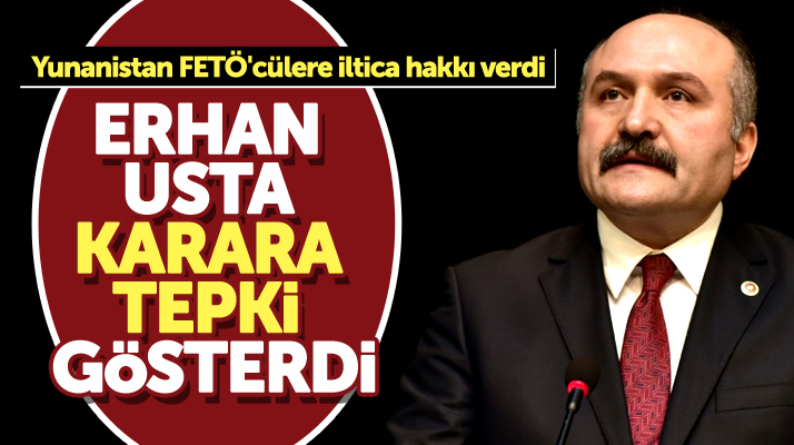 Erhan Usta'dan FETÖ'cülere iltica hakkı veren Yunanistan'a tepki