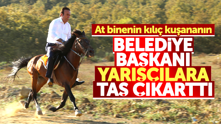 Osman Genç rahvan at yarışlarında at bindi, yarışçılara taş çıkarttı