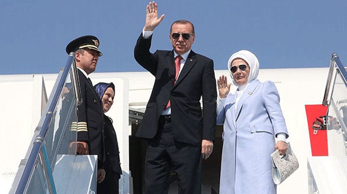 Cumhurbaşkanı Erdoğan Kırgızistan'a gitti