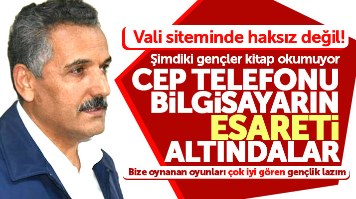 Samsun Valisi Kaymak: Şimdiki gençler kitap okumuyor cep telefonu esareti altındalar