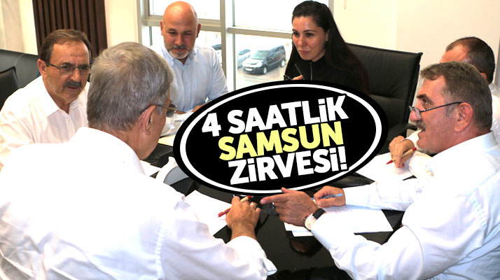 Samsun'da 4 saat süren Samsun Zirvesinde şehrin sorunlarının çözümü masaya yatırıldı