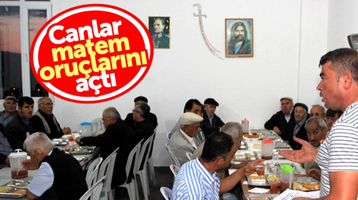Samsun Havza'da matem orucu tutan Alevi vatandaşlar cem evinde iftar açtı
