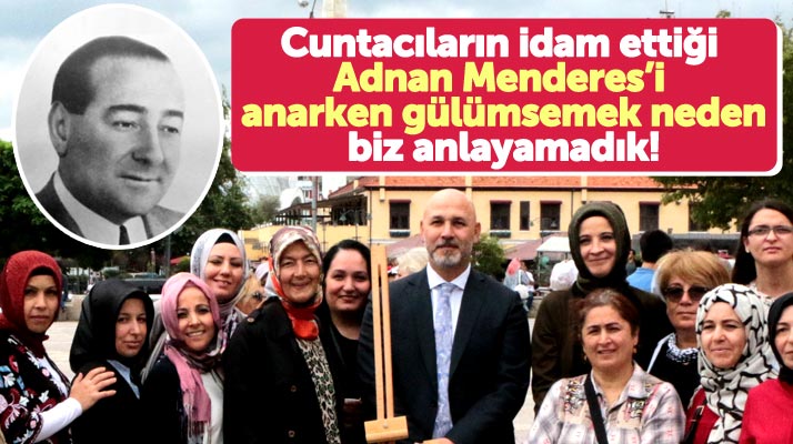 Samsun'da AK Partililer Adnan Menderes'i Cumhuriyet Meydanında andı