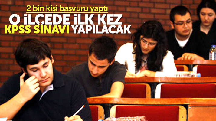 Samsun'un Vezirköprü ilçesinde bu yıl ilk kez Ortaöğretim KPSS sınavı yapılacak