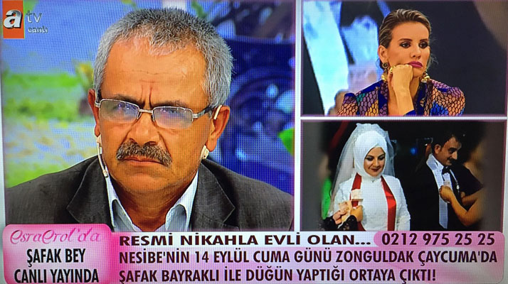 Esra Erol'da aranan evli Nesibe'nin egsozcu Şafak ile düğün yaptığı ortaya çıktı