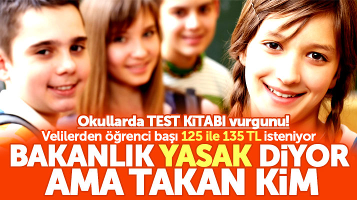 Samsun'da öğrencilere yasak olmasına rağmen okullarda test kitabı satılıyor