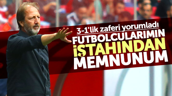 Taner Taşkın'dan 3-1'lik zafer yorumu! Oyuncularımın iştahından memnunum