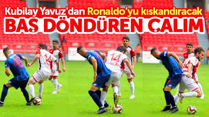 Samsunsporlu Kubilay Yavuz'dan Ankara Demirspor maçında akıllara zarar çalım