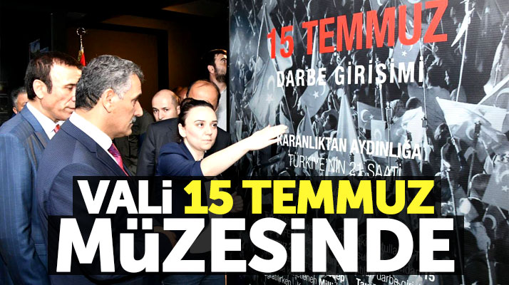 Samsun Valisi Osman Kaymak 15 Temmuz Müzesini inceledi