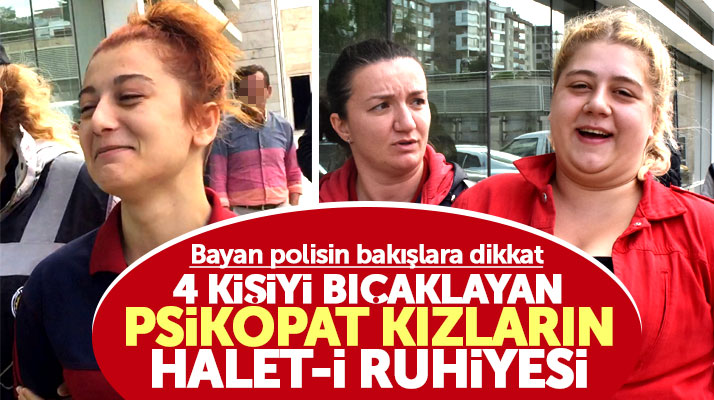 Samsun'un Canik ilçesinde iki kız, 4 kişiyi bıçaklayarak hastanelik etti