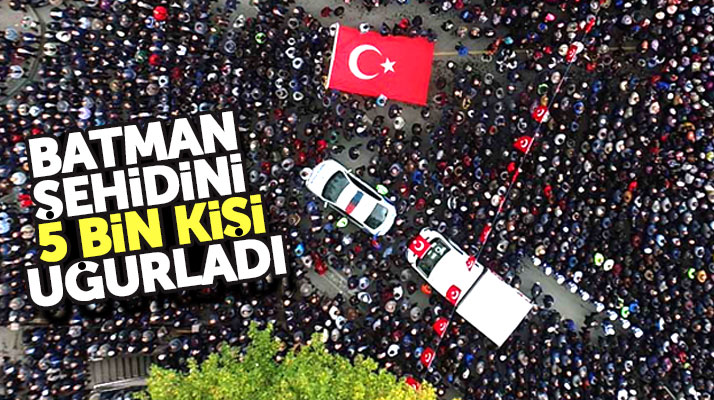 Samsun'da Batman şehidi Uğur Göksu'yu 5 bin kişi son yolculuğuna uğurladı