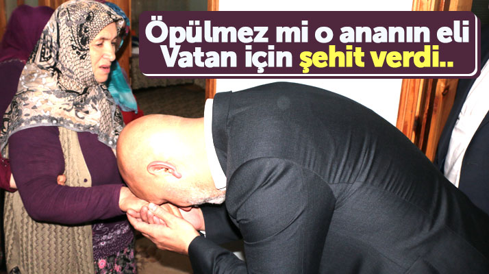 AK Parti Samsun İl Başkanı Karaduman, şehit Uğur Göksu'nun annesini ziyaret etti