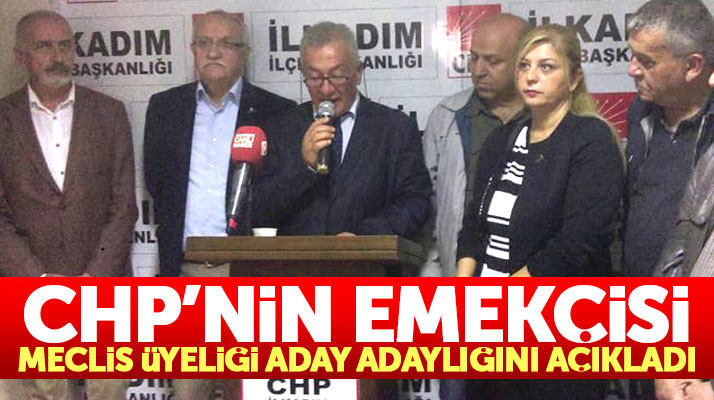 Samsun'da CHP'nin emekçi ismi Cengiz Akşan, meclis üyeliği adaylığını açıkladı