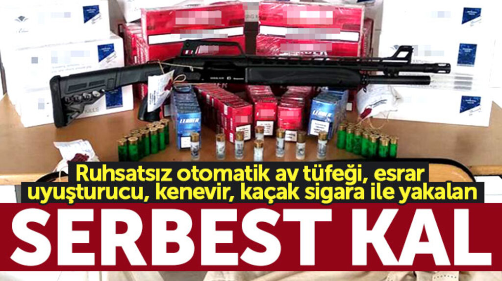 Samsun Canik'te uyuşturucu, esrar, ruhsatsız tüfek ile yakalanan iki kişi serbest