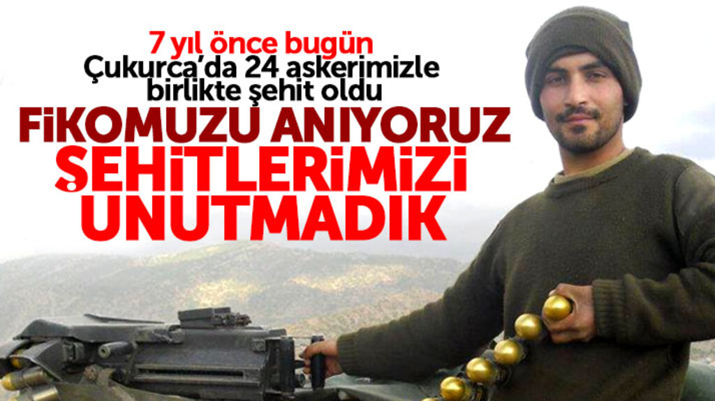 Samsun'da 7 yıl önce Çukurca'da şehit düşen Fikret Özer kabri başında anıldı