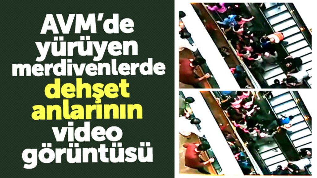Samsun'da AVM'de yaşanan yürüyen merdiven kazasının görüntüleri ortaya çıktı